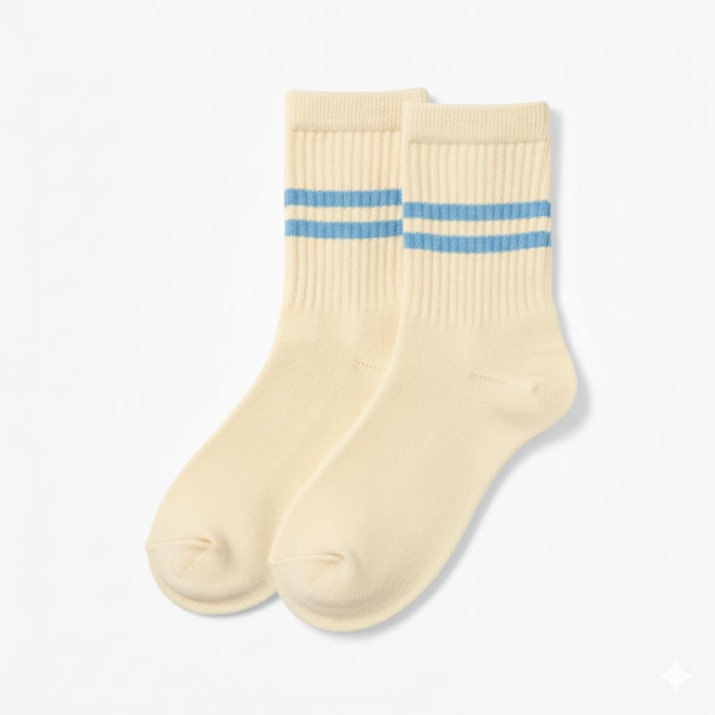 Retro Sport Socks - Yellow
