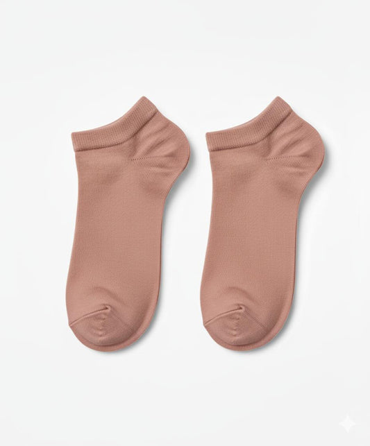 Cotton Tab Socks - Rosewood