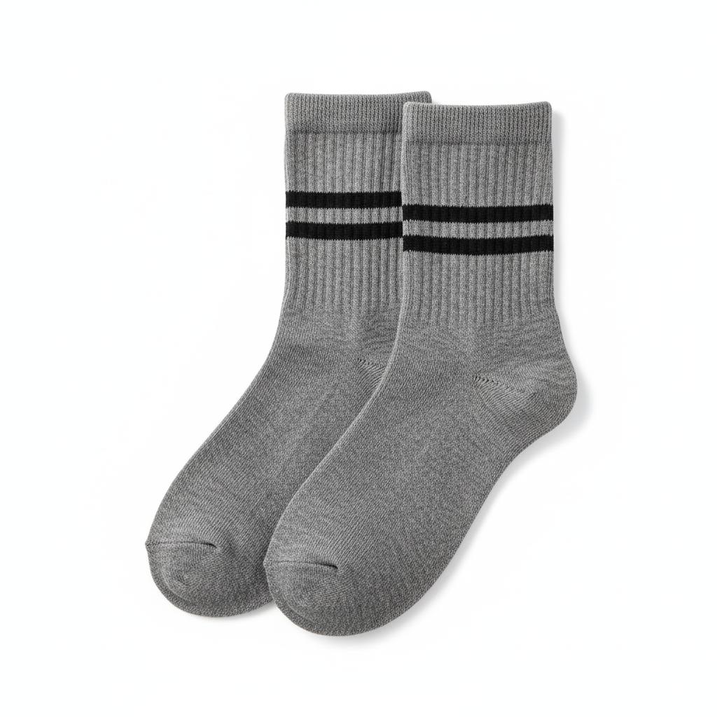 Retro Sport Socks - Grey