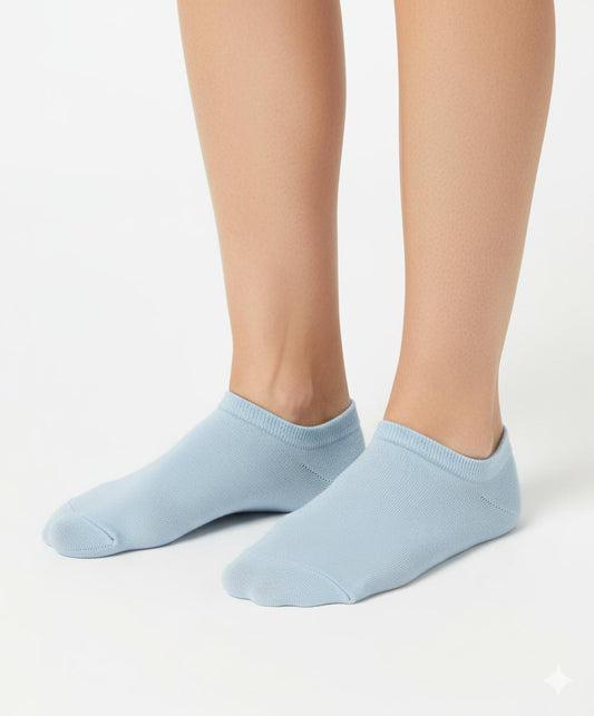 Cotton Tab Socks - Baby Blue