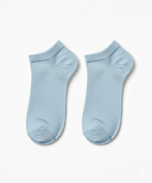 Cotton Tab Socks - Baby Blue