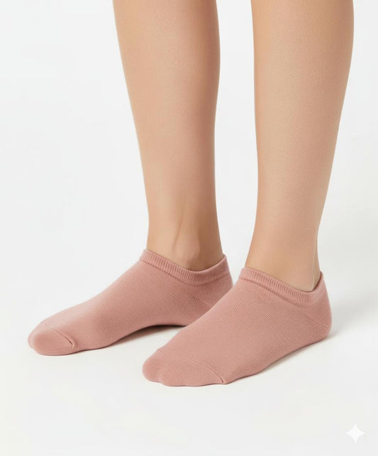 Cotton Tab Socks - Rosewood