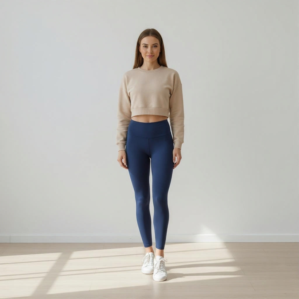 Sport Leggings - Navy Blue