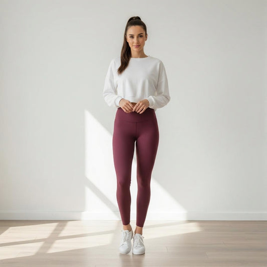 Sport Leggings - Burgundy